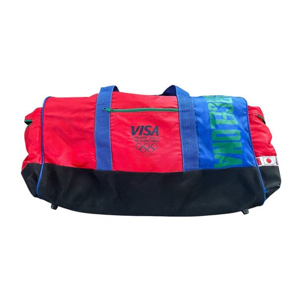 Vintage 90s 1992 Barcelona Olympics Duffle Bag VTG - Picture 1 of 8